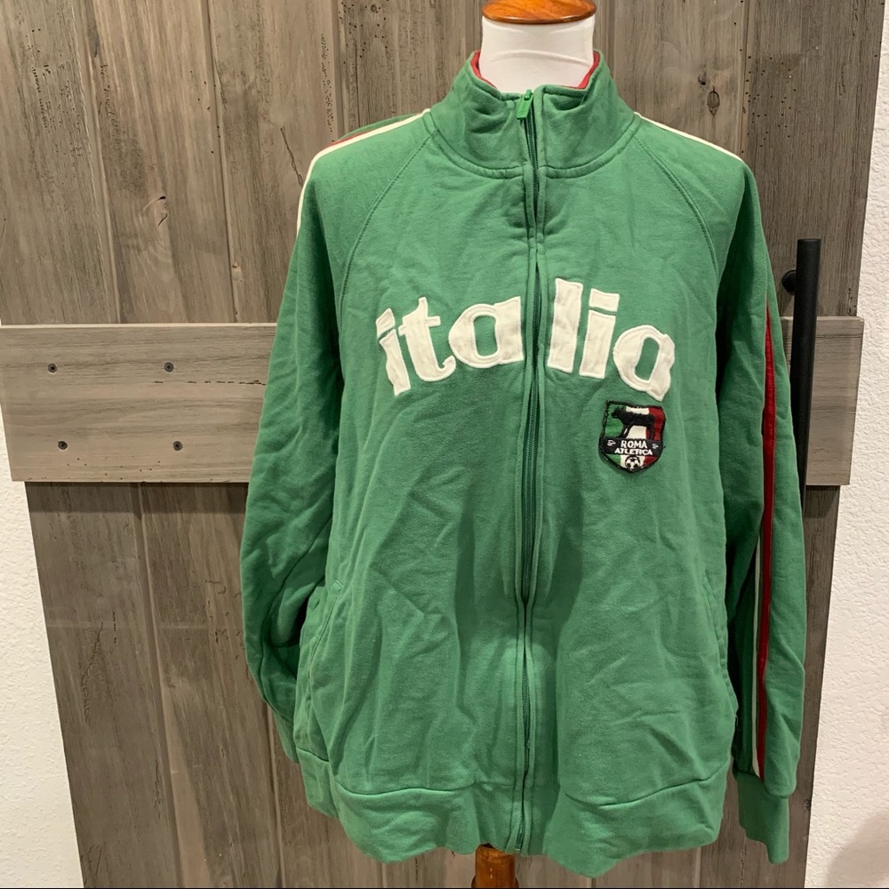 Men’s Italia Green Zip Up Jacket